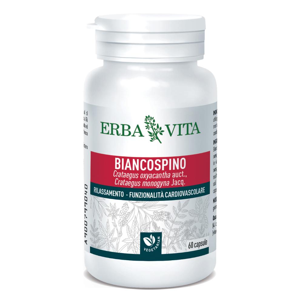 Erba Vita Biancospino Capsule Monoplanta Integratore Alimentare 60 Capsule