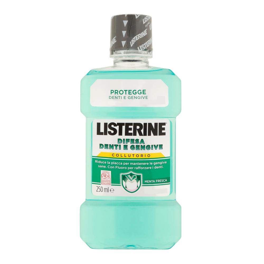 Listerine Igiene Orale Colluttorio Denti e Gengive Menta Forte 250 ml