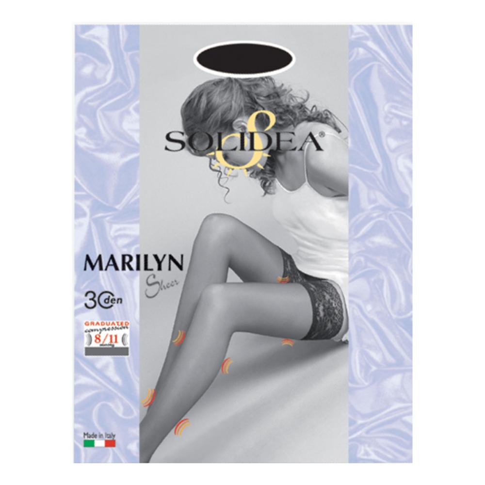 Marilyn 30 Sheer calza autoreggente visone 2 - calza autoreggente color visone