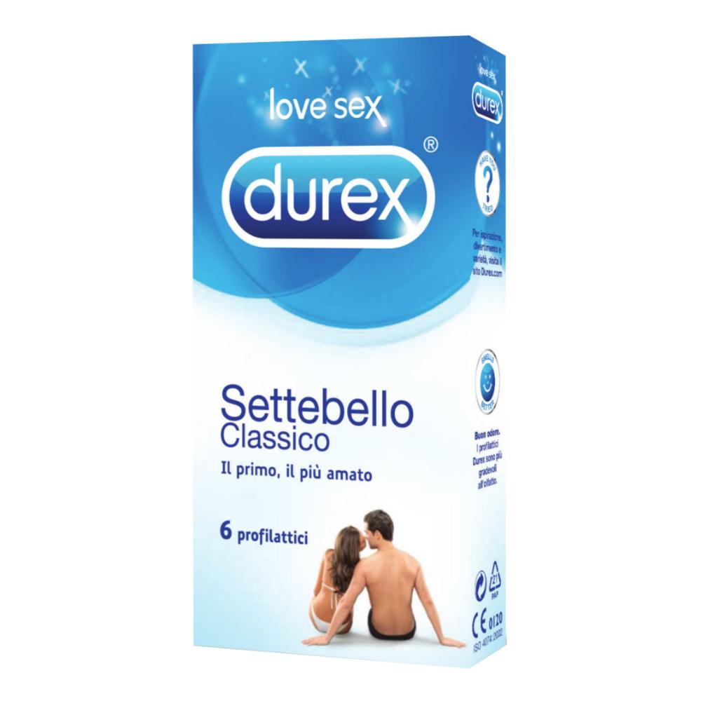 Durex Settebello Classico Condom Confezione con 6 Profilattici