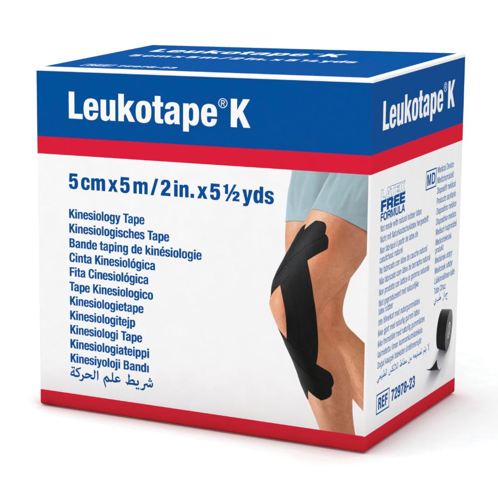 BSN Medical Medicazioni Leukotape K Nastro Adesivo 5cm x 5m Nero