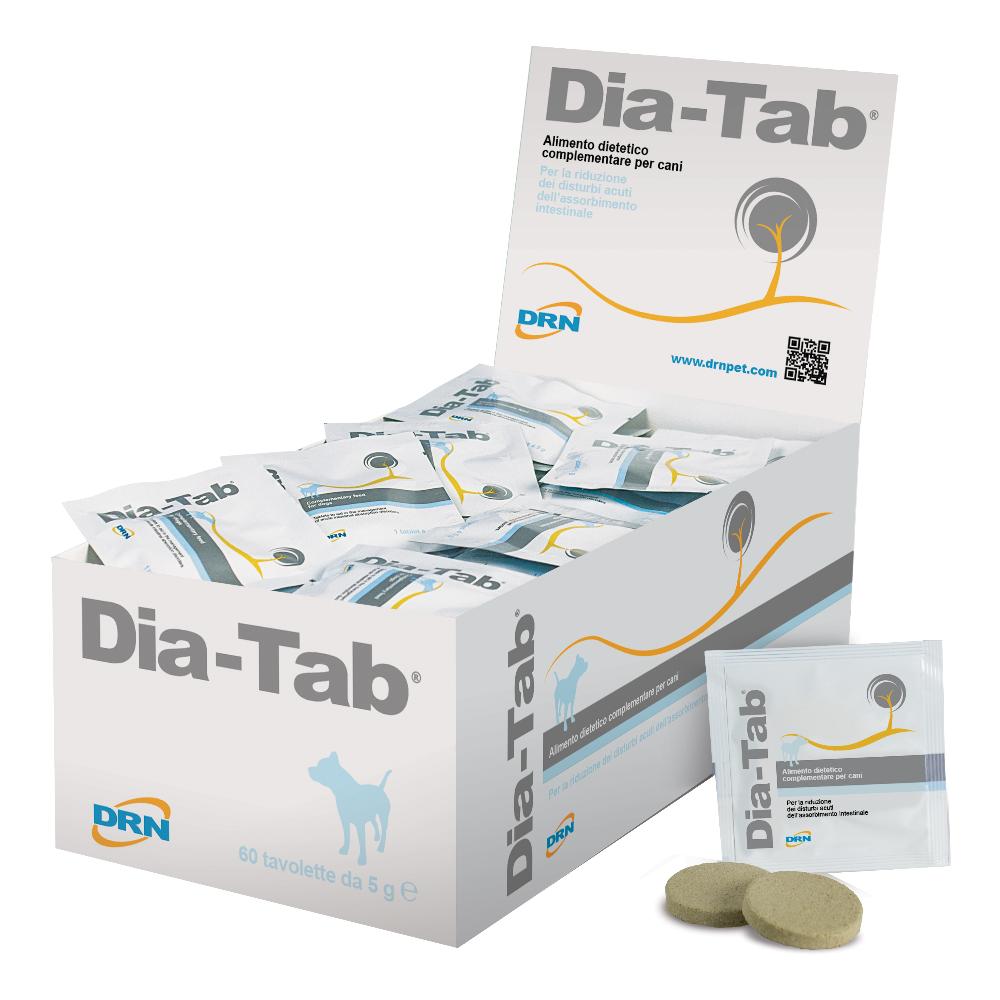Dia Tab 60 tavolette - mangime complementare per cani contro diarrea acuta img