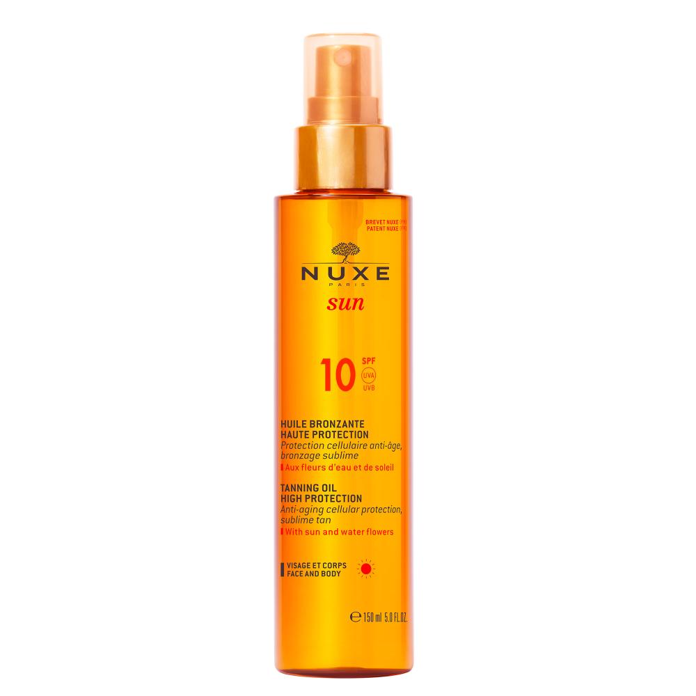 NUXE - Sun Olio Solare Abbronzante Bassa Protezione Viso e Corpo SPF10 150ml
