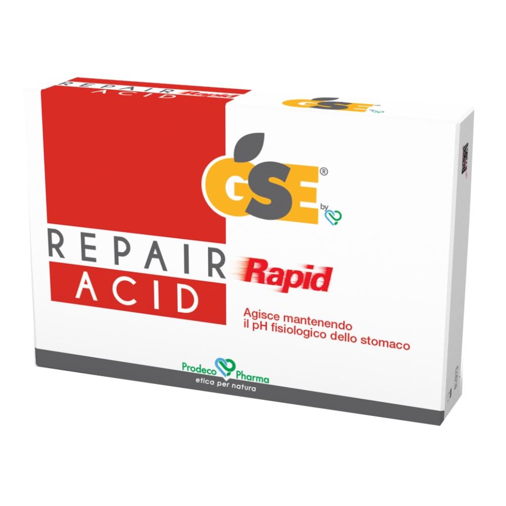 GSE Stomaco Sano Repair Rapid Acid Integratore Alimentare 12 Compresse