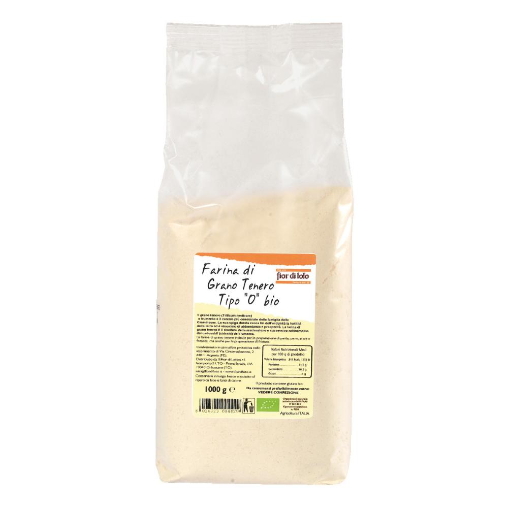 Farina di grano tenero 0 bio 500 g - farina biologica per pane, pasta e dolci