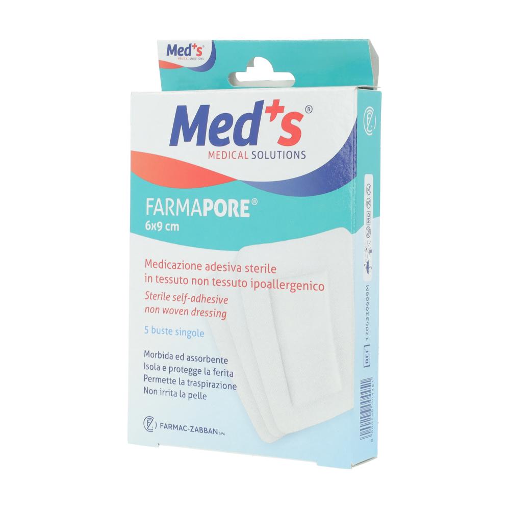 Farmac-zabban Meds Pore Medicazione Adesiva 9x600cm 5 Pezzi