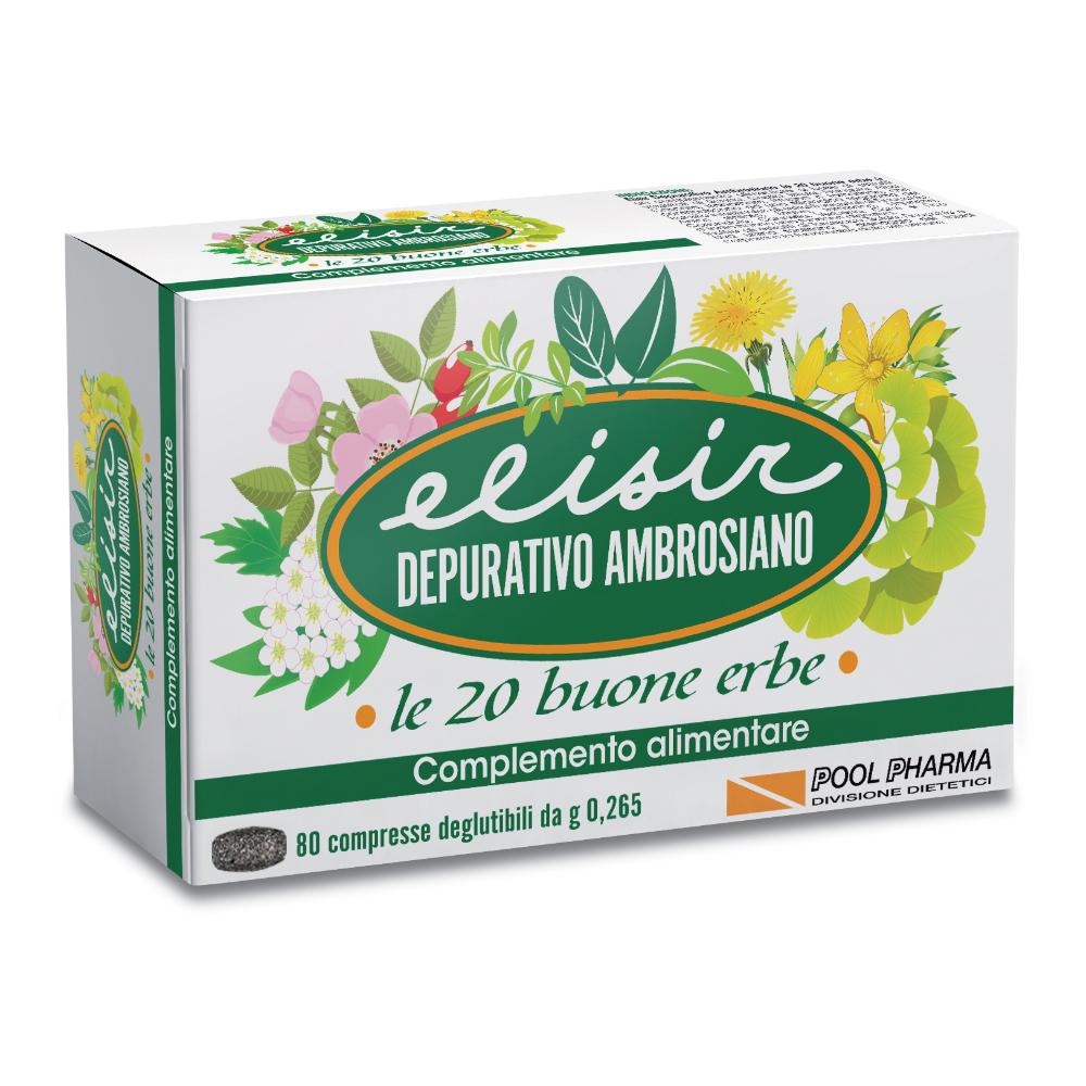 PoolPharma Apparato Gastroenterico Elisir Ambrosiano Integratore 80 Compr