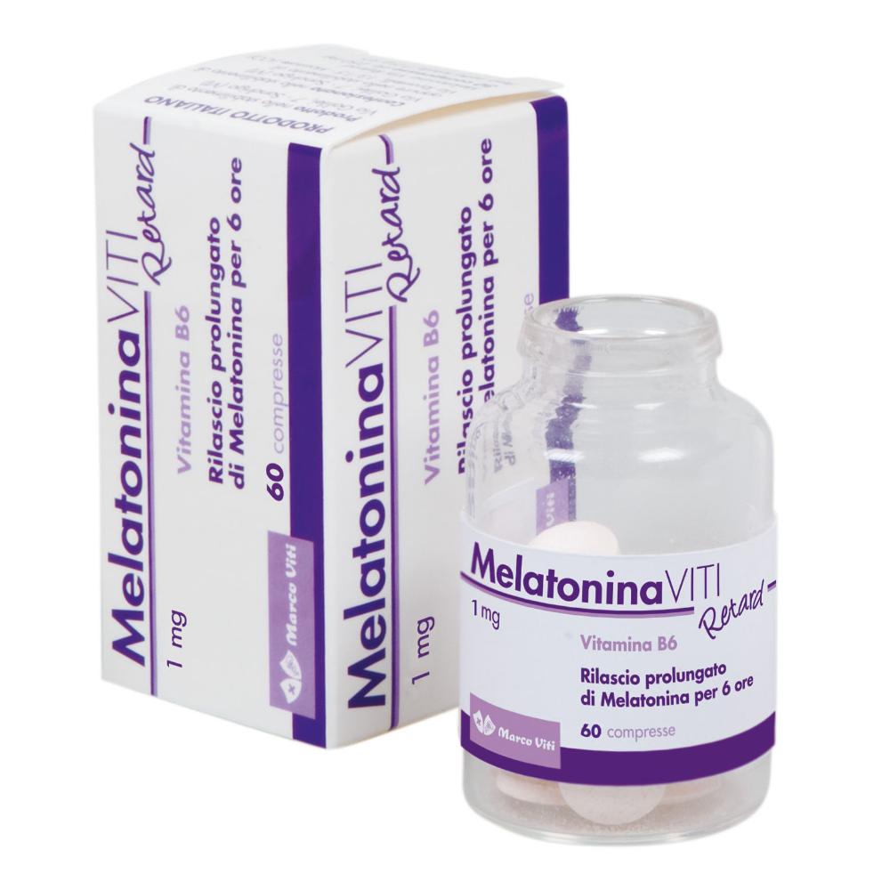 Marco Viti Sonno e Relax Melatonina Retard 1mg Integratore 60 Compresse