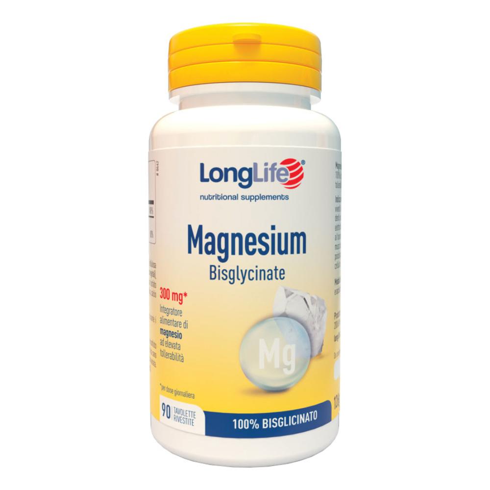 LongLife Magnesio Bisglicinato 90 Compresse Integratore per Stanchezza Muscolare e Sistema Nervoso in Offerta Black Friday