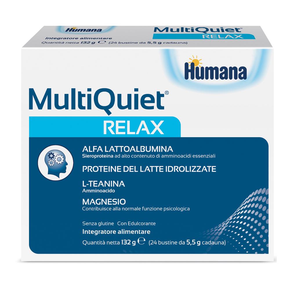Humana Multiquiet Relax integratore alimentare 24 bustine