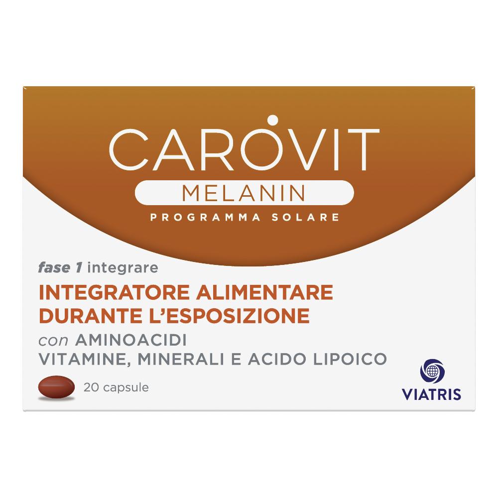 Carovit Melanin Integratore Esposizione Solare 20 Capsule