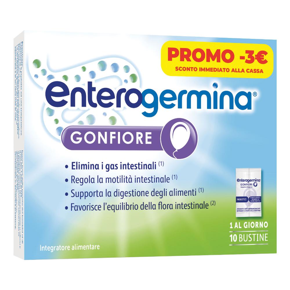 Enterogermina gonfiore integratore alimentare 10 bustine da 4 g