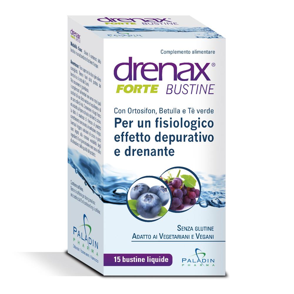 Paladin Pharma Drenax Forte Mirtillo Integratore Alimentare 15 Stick Pack