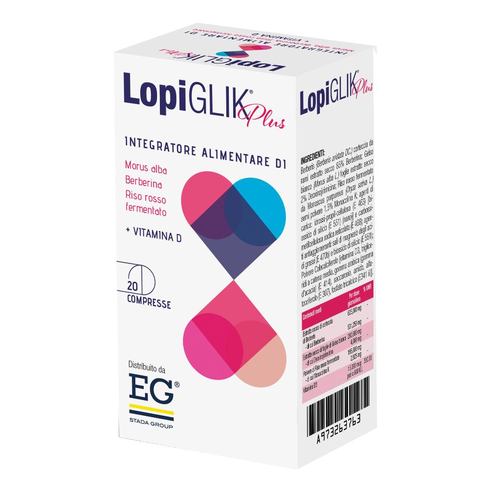 LopiGLlK Plus 20 compresse integratore per il colesterolo - Farmaceutici Damor