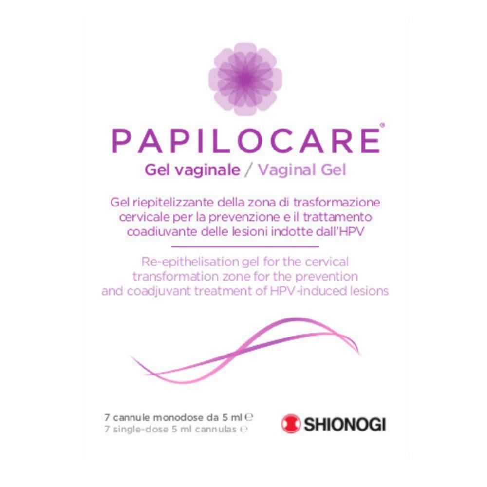 Papilocare Gel Vaginale Shionogi 7 Cannule Monodose Da 5 Ml