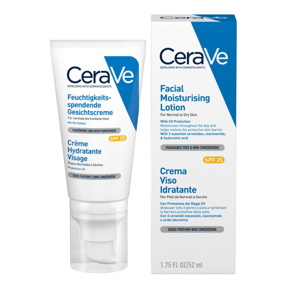 CeraVe Trattamento Viso SPF25 Facial Moisturizing Crema Idratante 50 ml