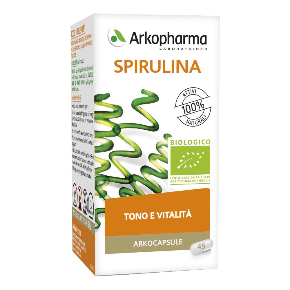 Arkocapsule Energia Spirulina BIO Integratore Alimentare 45 Capsule