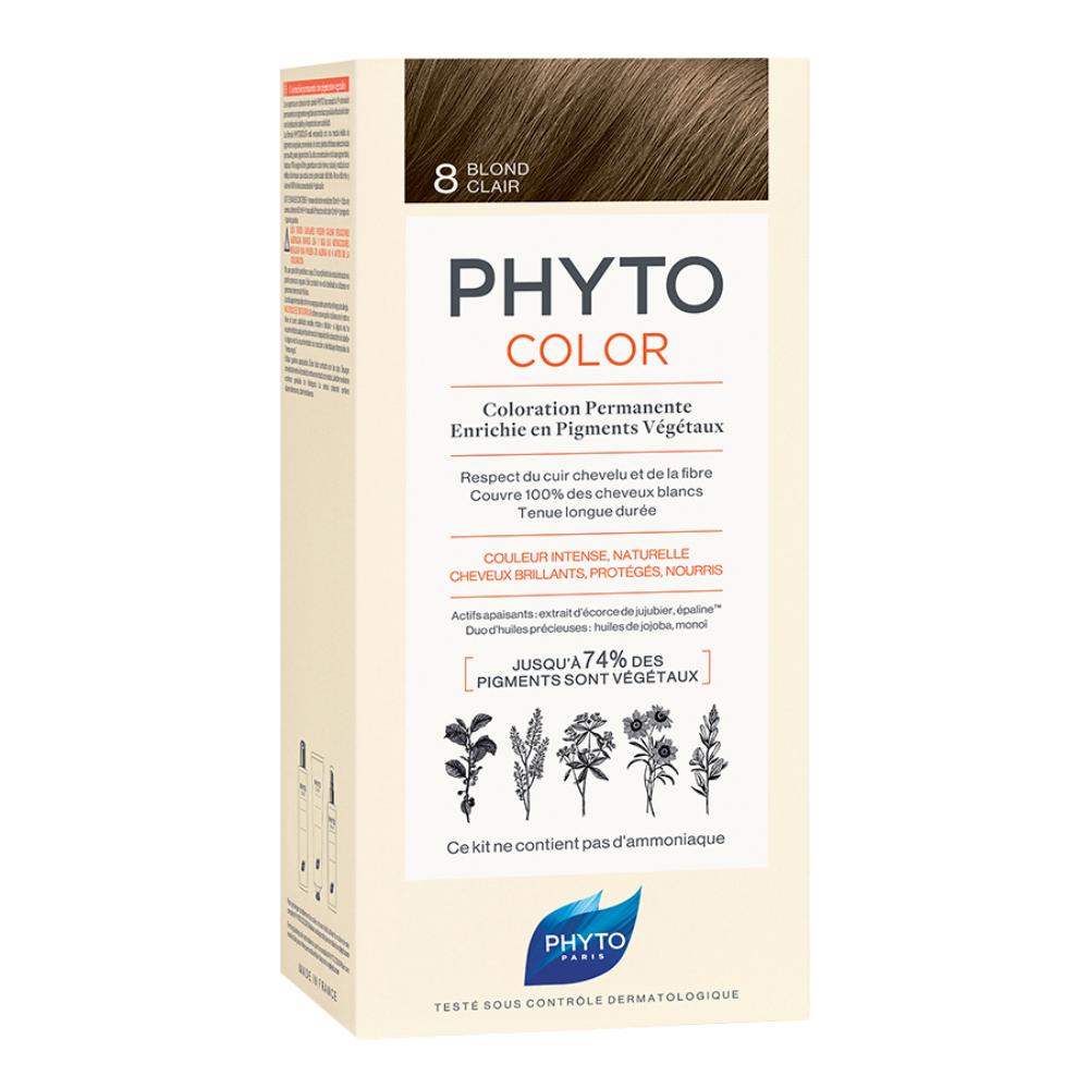 Phyto Capelli Sani e Splendenti Phyto Color Colorazione Permanente Delicata 8 Biondo Chiaro
