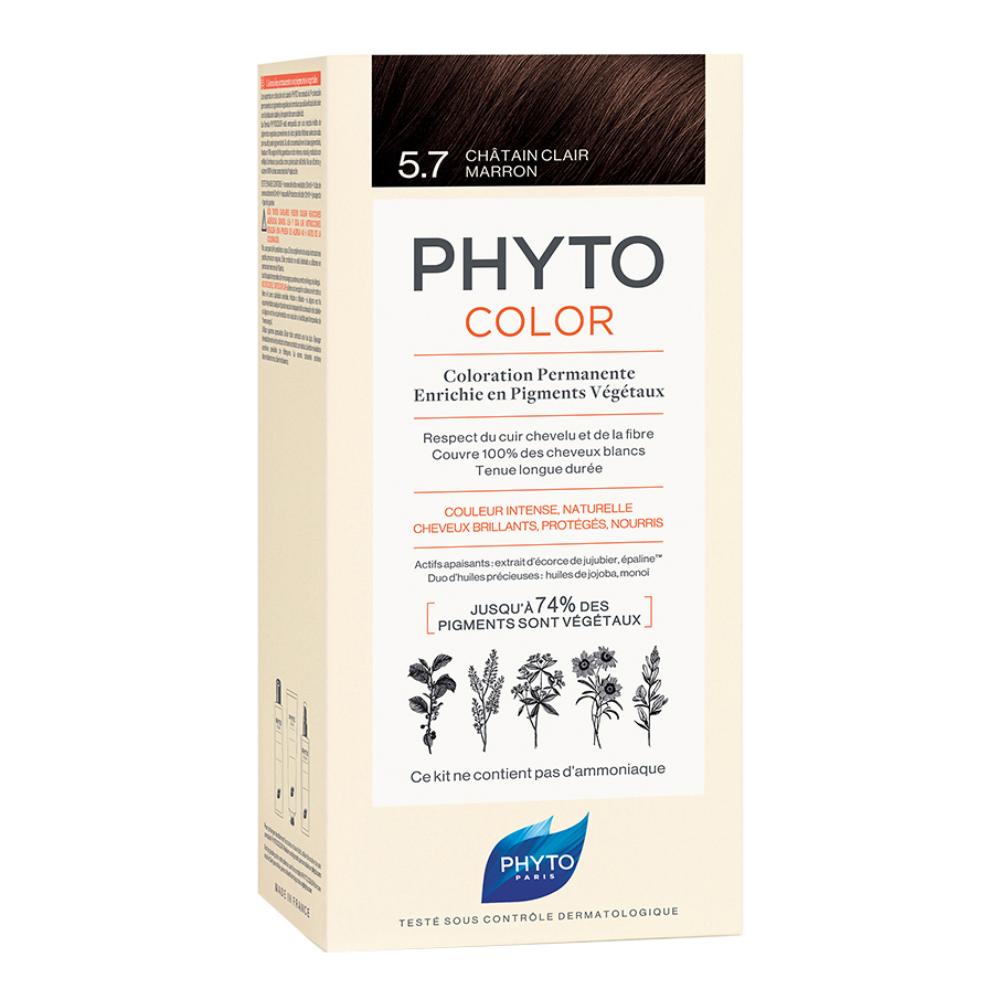 Phyto Capelli Sani e Splendenti Phyto Color Colorazione Permanente Delicata 5,7 Castano Chiaro Tabacco