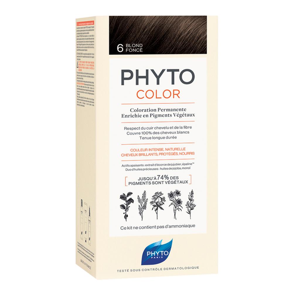 Phyto Capelli Sani e Splendenti Phyto Color Colorazione Permanente Delicata 6 Biondo Scuro