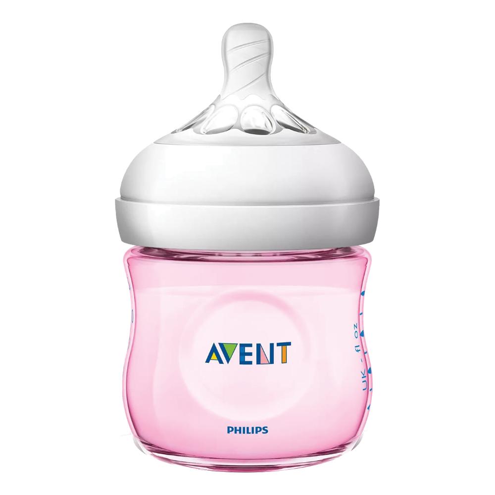 AVENT BIB NAT PP ROSA 125ML<