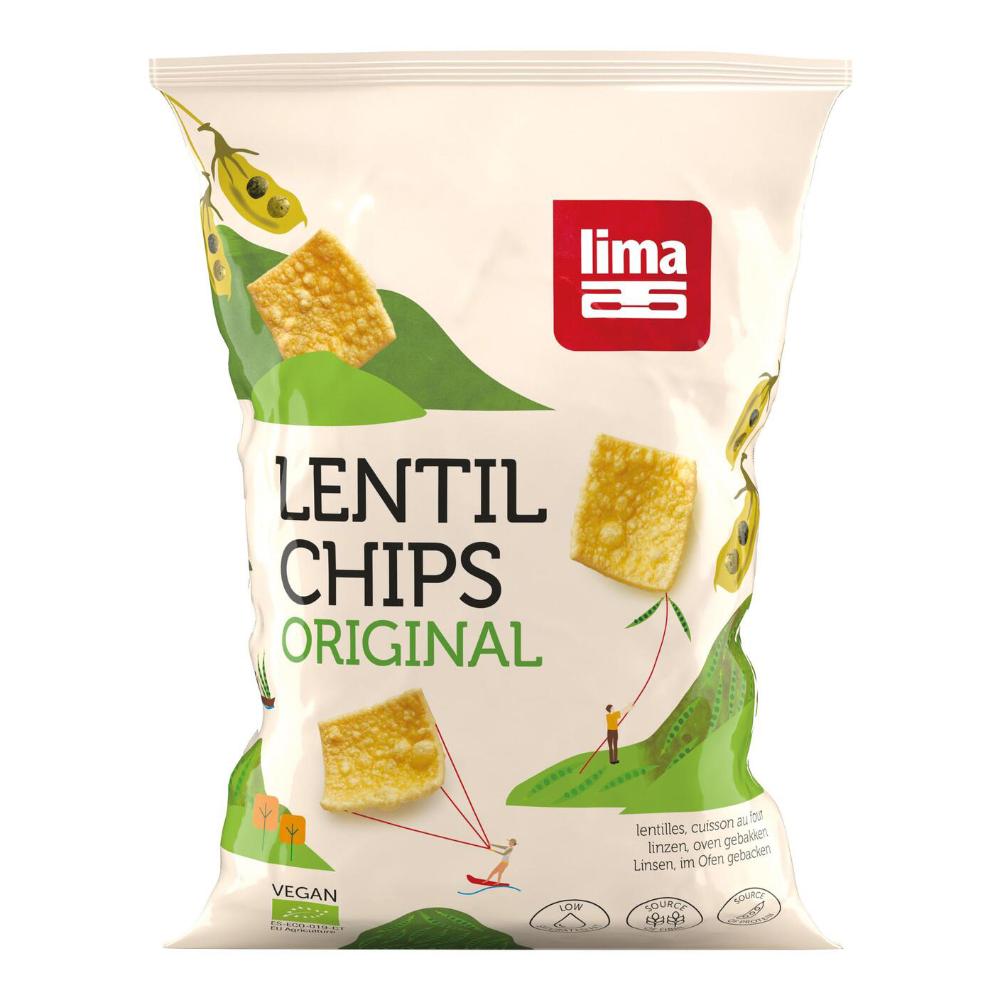 LENTIL CHIPS ORIG SNACK 90G