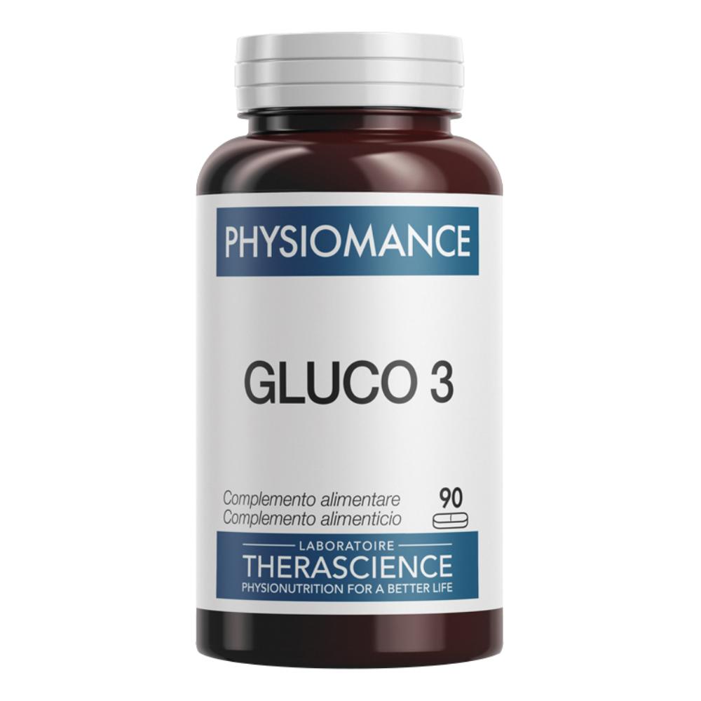 Physiomance Gluco 3 - Integratore Alimentare con Berberina, Cannella e Cromo Picolinato (90 Compresse)