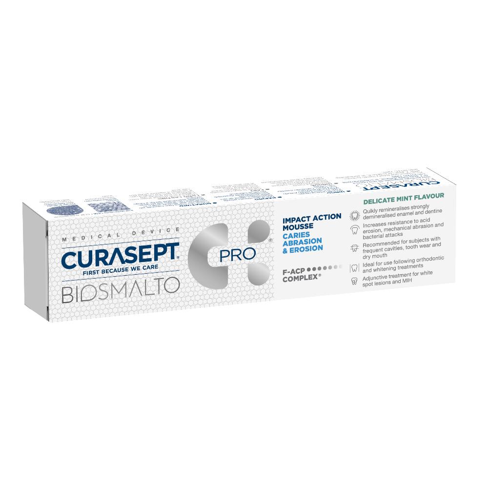 Curasept Biosmalto Mousse Azione d'urto Menta Delicata 50 ml