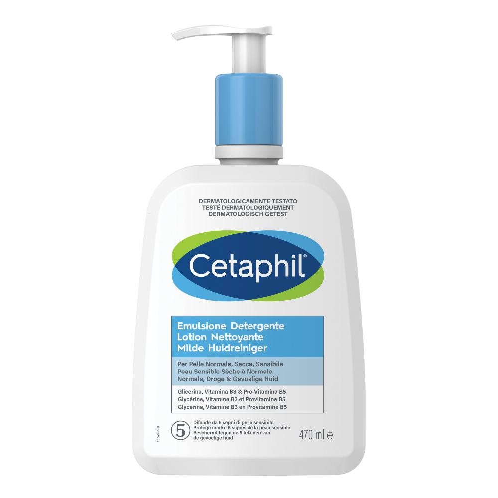 Cetaphil Emulsione Detergente Pelle Normale Secca e Sensibile, 470ml