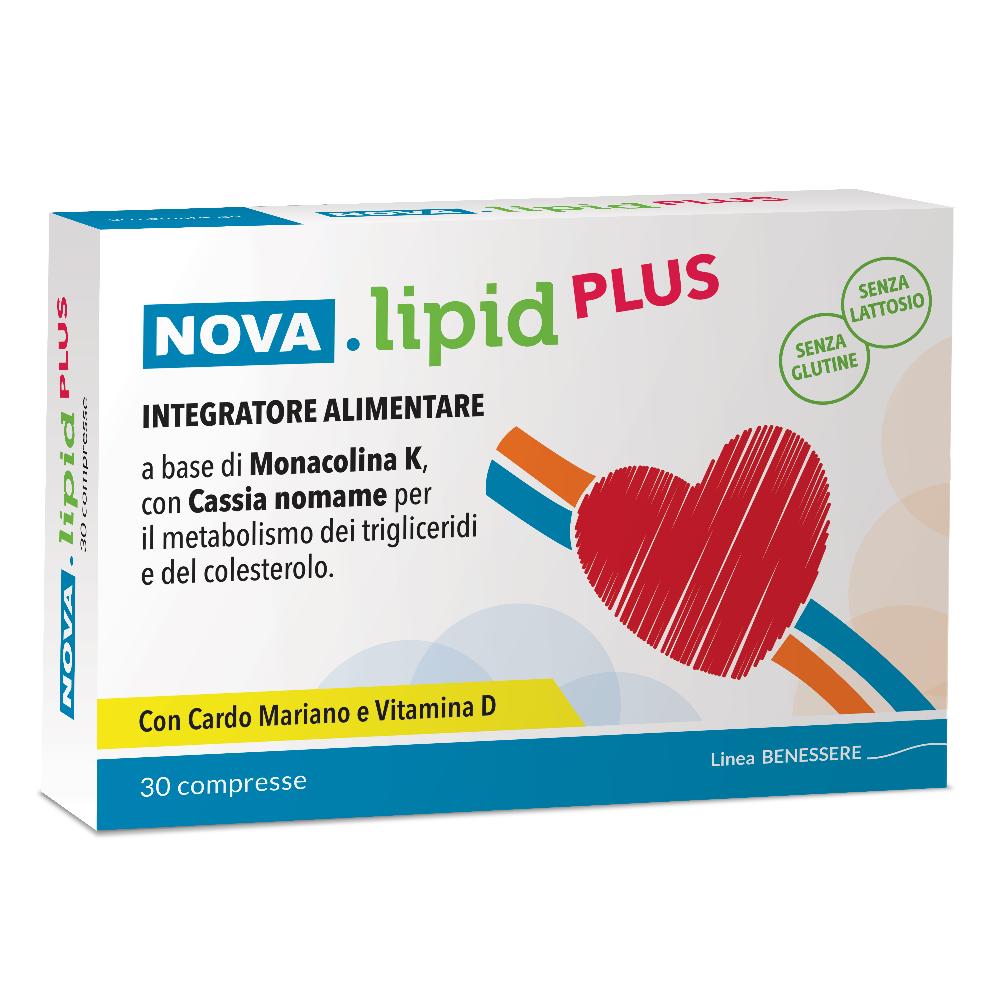 NOVA.lipidPLUS integratore alimentare 60 compresse per metabolismo colesterolo e trigliceridi