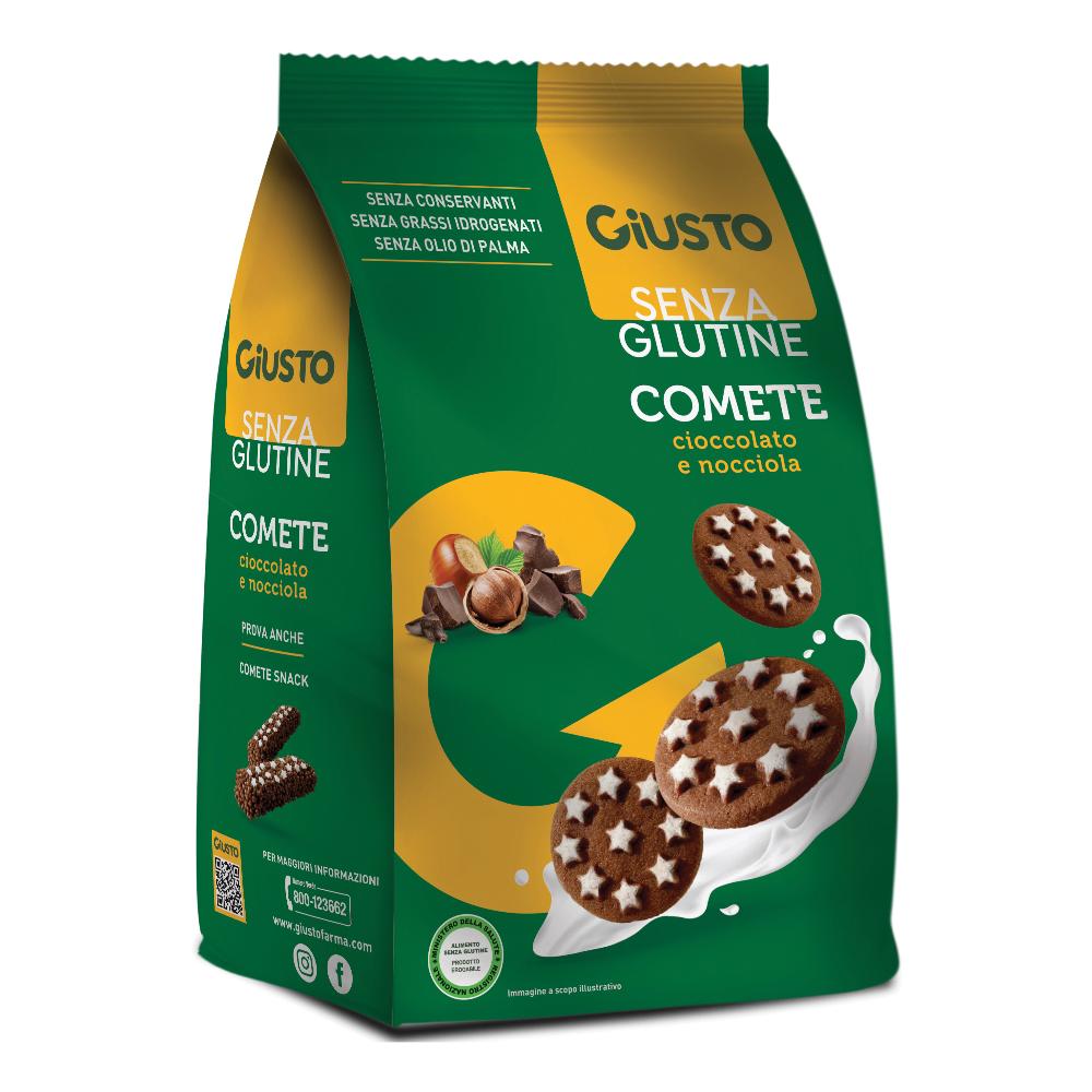 Giusto Senza Glutine Biscotti Comete Cioccolato E Nocciola 200g