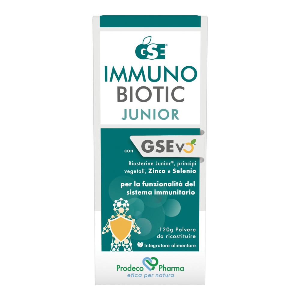 Immuno Biotic Junior GSE - Integratore Alimentare con Estratto di Semi di Pompelmo e Fitocomposti Naturali - 120 g