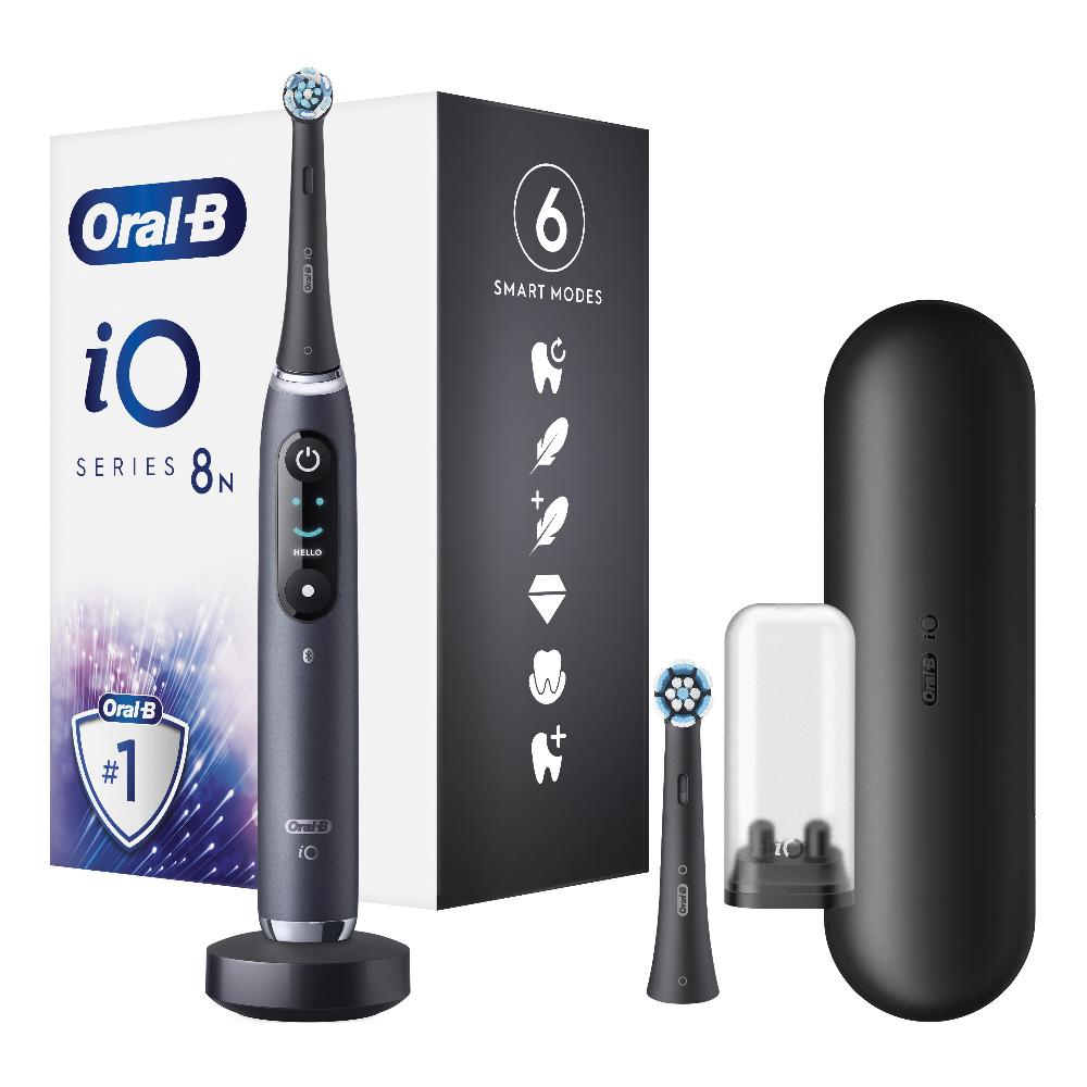 Oral-B iO Series 8 spazzolino elettrico con 2 testine, display a colori e sensore di pressione