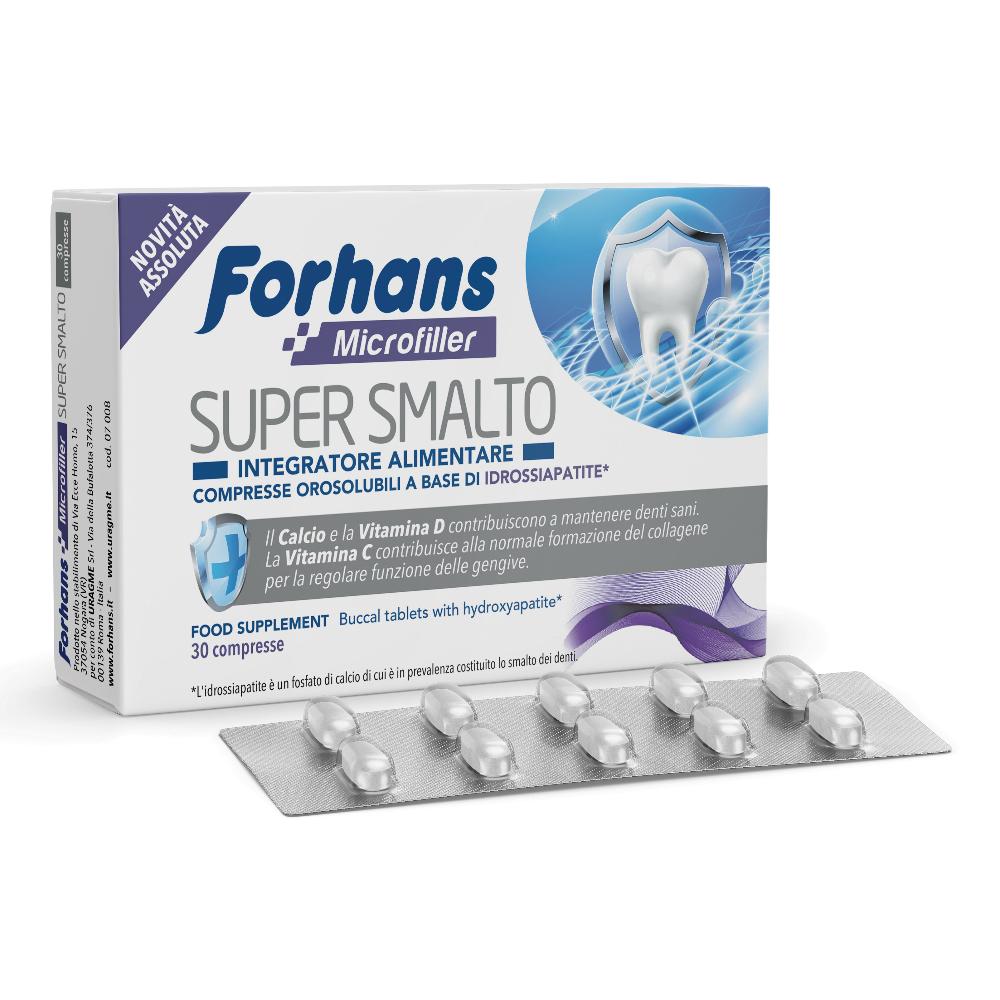 Uragme Forhans Microfiller Super Smalto 30 Compresse Orosolubili