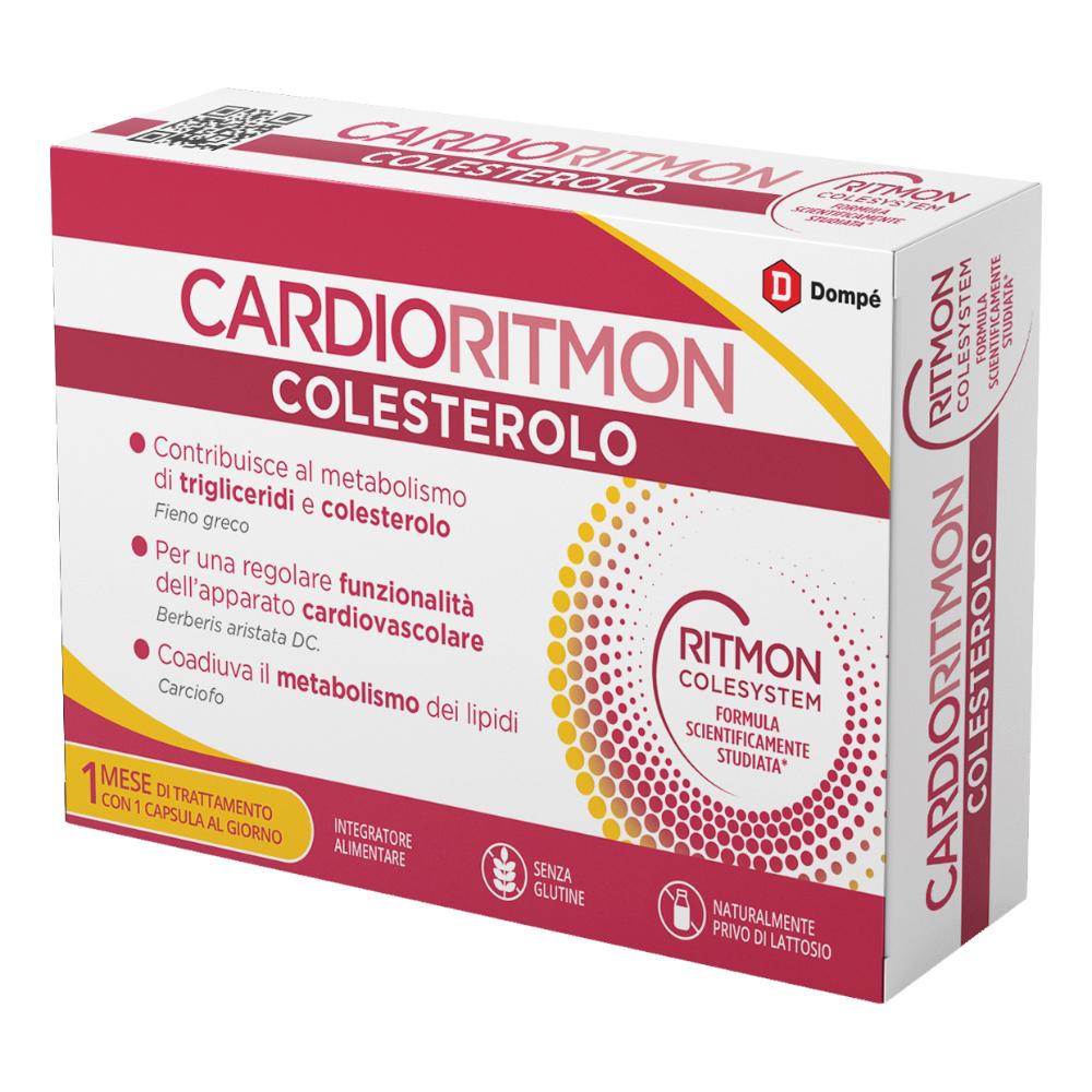 Cardioritmon Colesterolo Integratore Alimentare, 30 Capsule