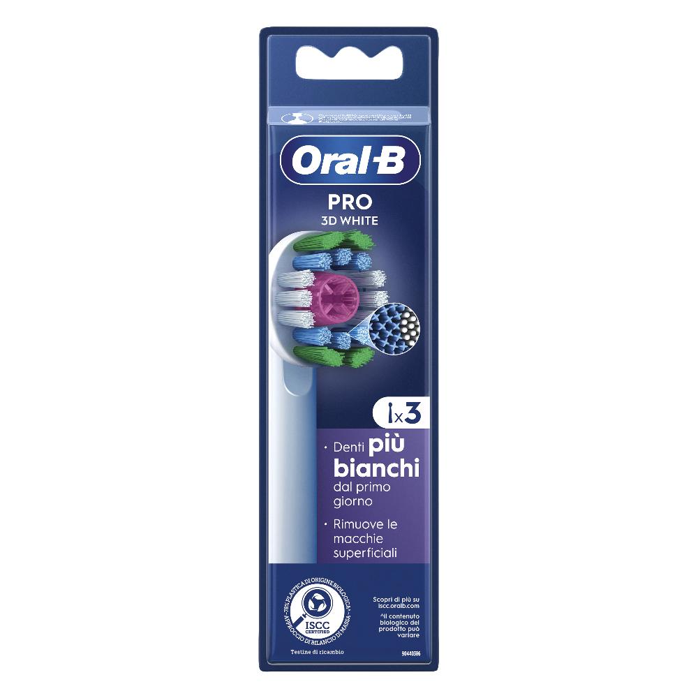 Oral B - Power Refill 3D White Confezione 3 Testine Di Ricambio