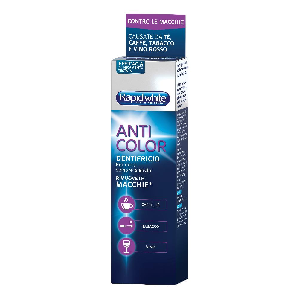 Rapid White Dentifricio Anticolor Sbiancante per Denti 75ml