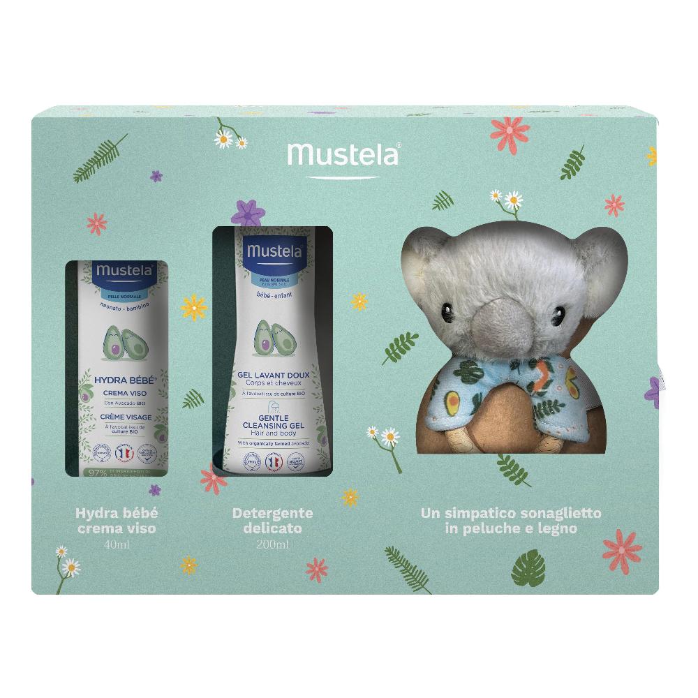 Mustela Cofanetto Koala 23 1 Mustela Detergente Delicato 200 Ml + 1 Mustela Crema Hydra Bebe' Viso 40 Ml