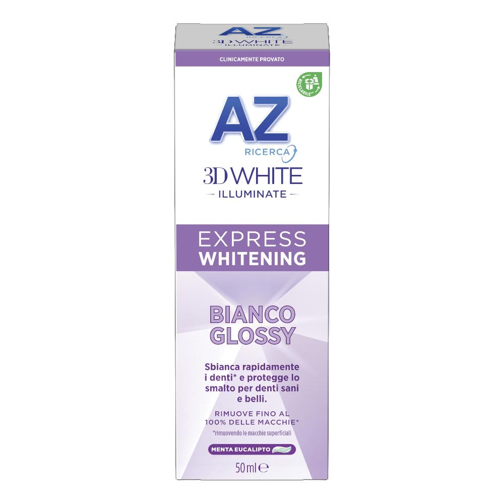 AZ Dentifricio 3D White Dentifricio Express Whitening Bianco Glossy 50ml