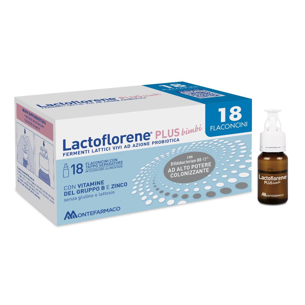 Lactoflorene Plus - Bimbi Integratore di Fermenti Lattici 18 Flaconcini