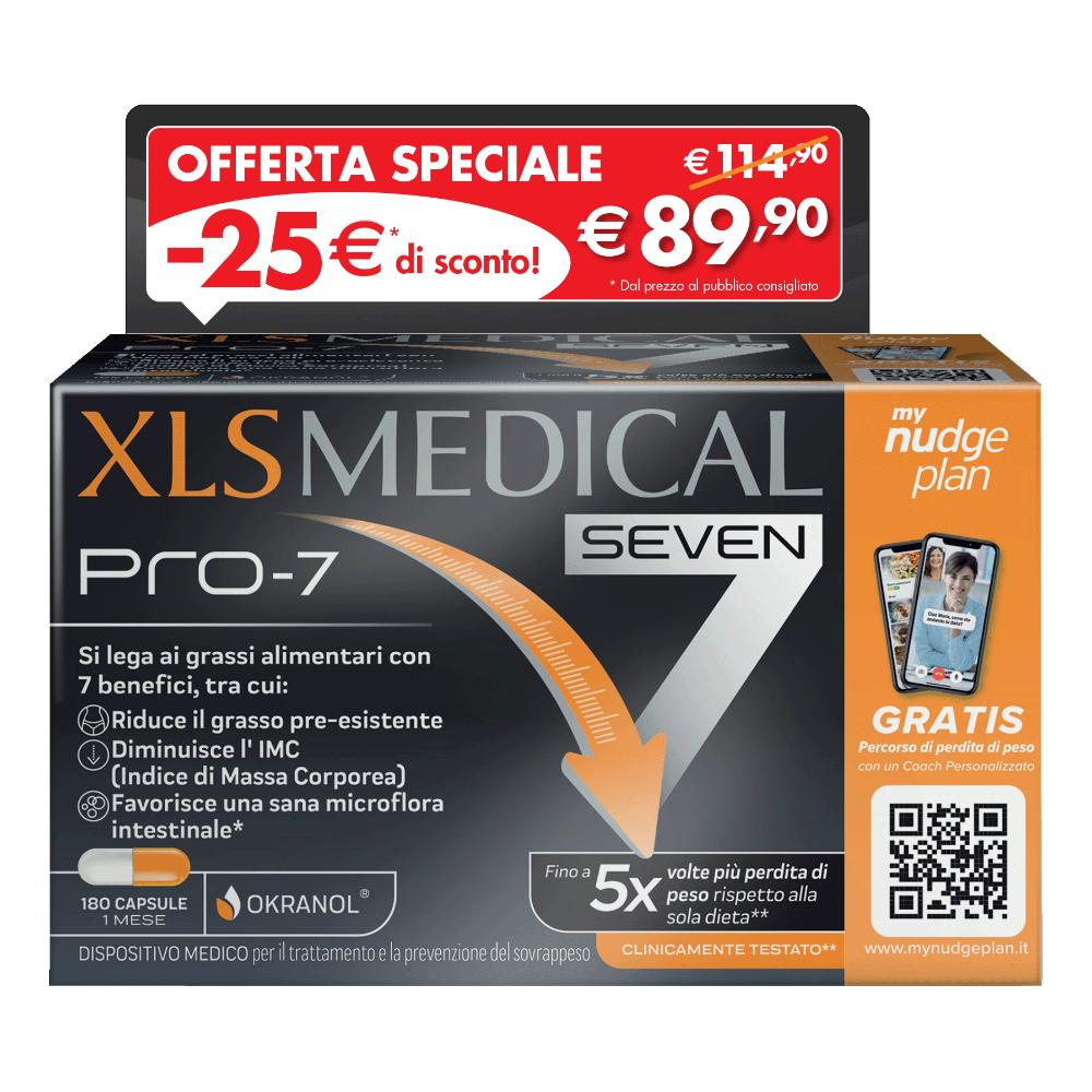 Xls medical pro-7 integratore per il controllo del peso 90 stick orosolubili
