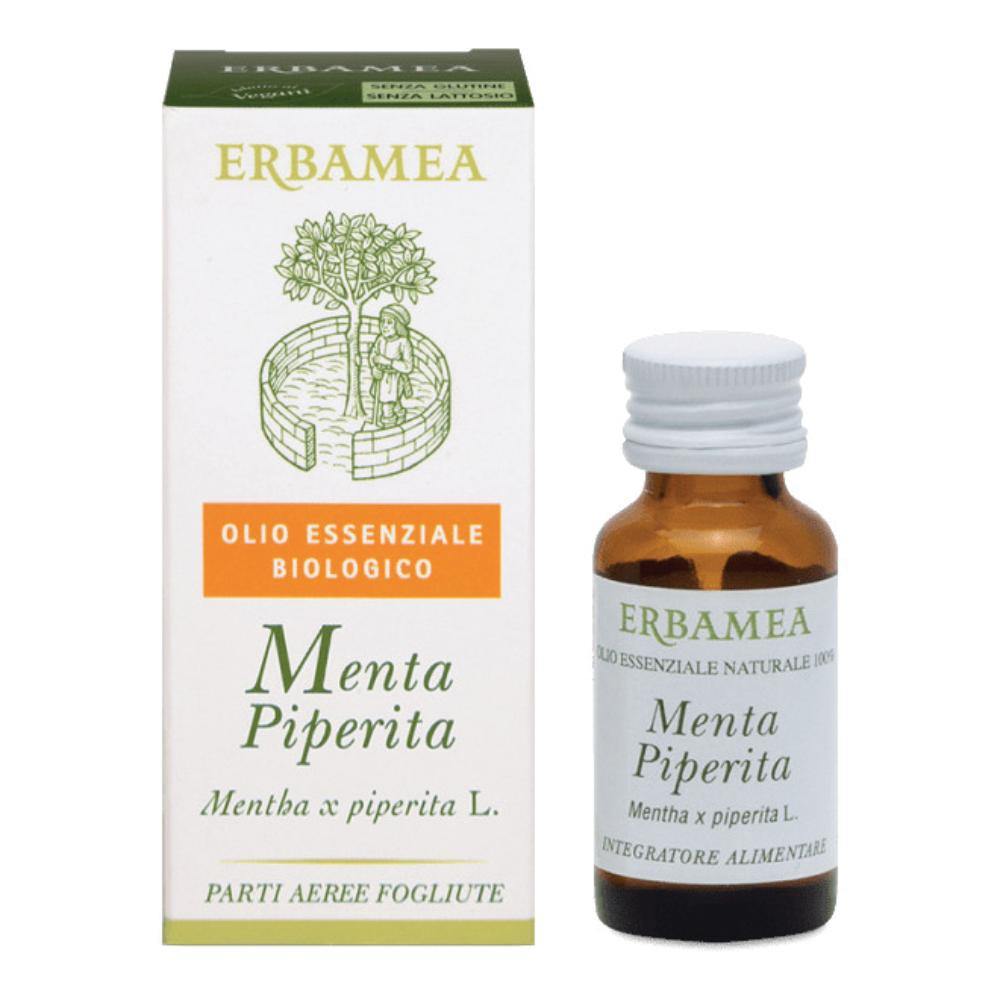 Olio Essenziale di Menta Piperita 10 ml EBM - Olio Puro Naturale per Aromaterapia, Massaggi e Diffusori