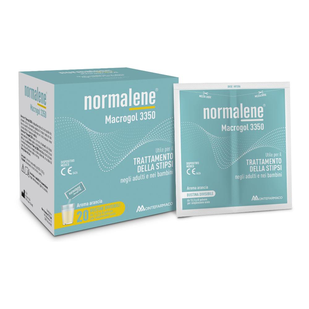 Normalene Macrogol 4000 trattamento sintomatico della stipsi 20 bustine
