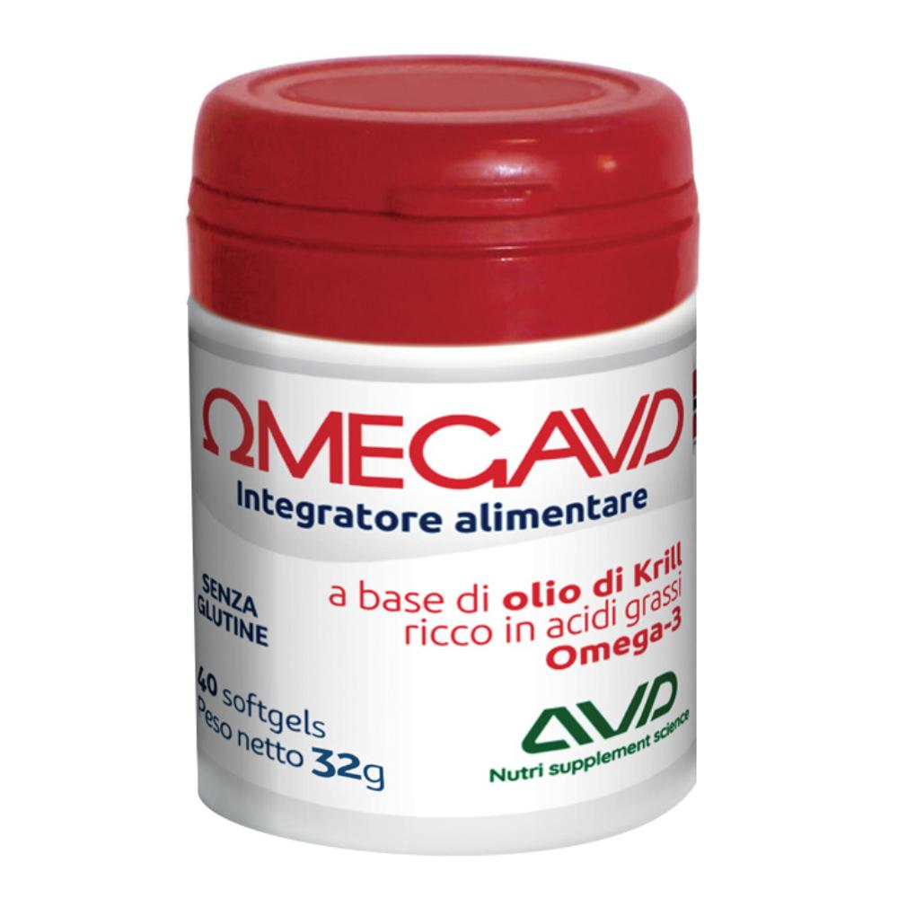 Omegavd Integratore Alimentare con Omega-3 40 Capsule Molli