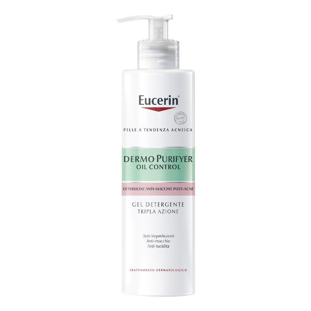 Eucerin Dermopurifyer Oil Control - Gel Detergente Tripla Azione, 400ml