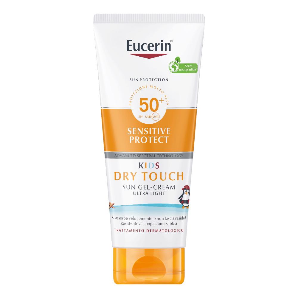 Eucerin Sensitive Protect Kids Dry Touch Sun Gel-Crema 200ml SPF50+ protezione solare molto alta per bambini